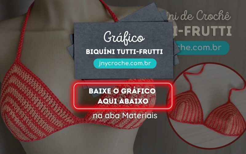 Gráfico Biquíni de crochê Tutti-frutti