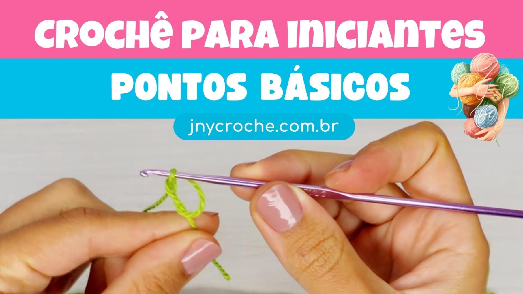 Aula 2 da série para iniciantes - Aprenda crochê doo zero