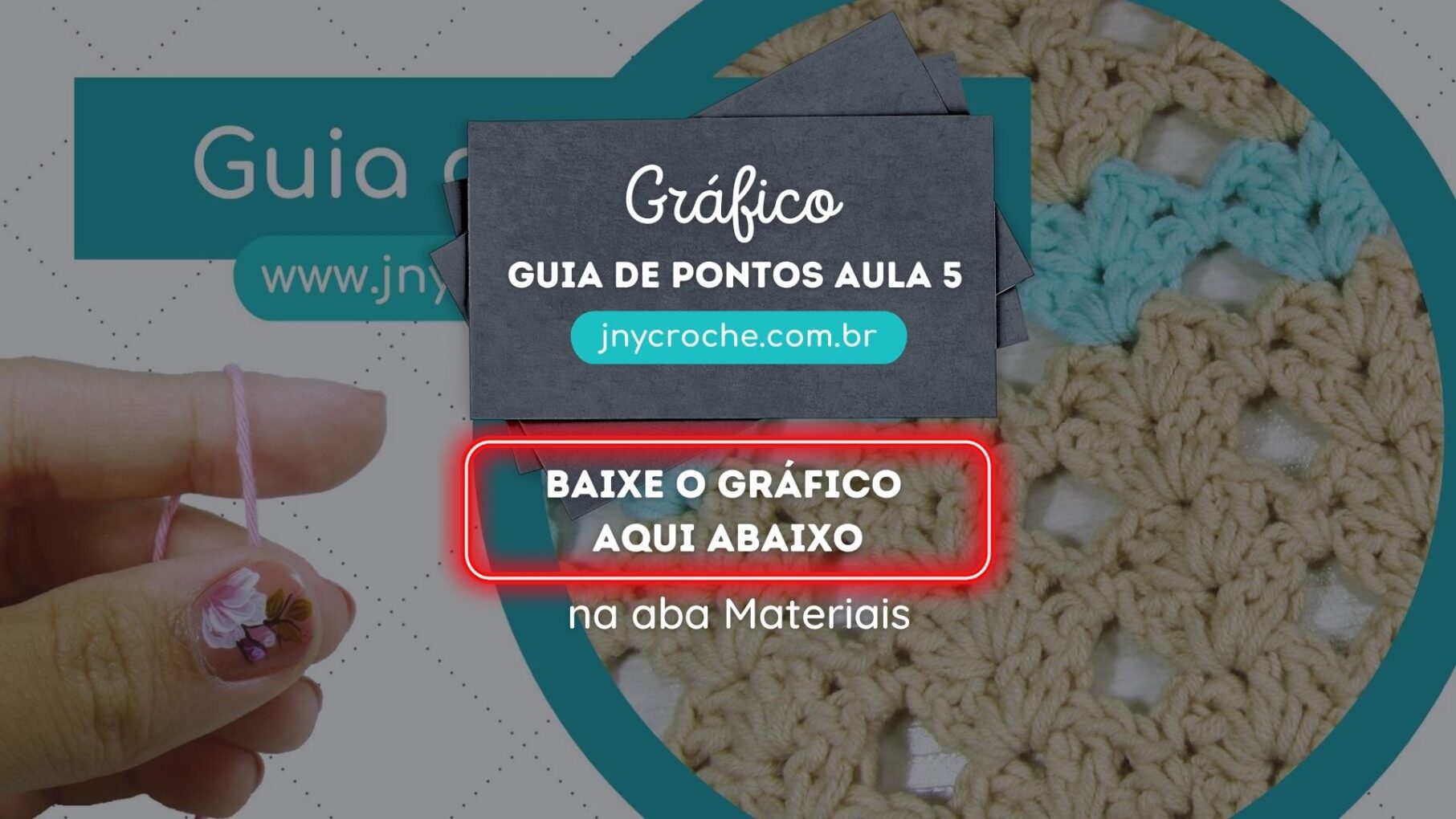 Gráfico guia de pontos aula 5 | CLUB | JNY Crochê