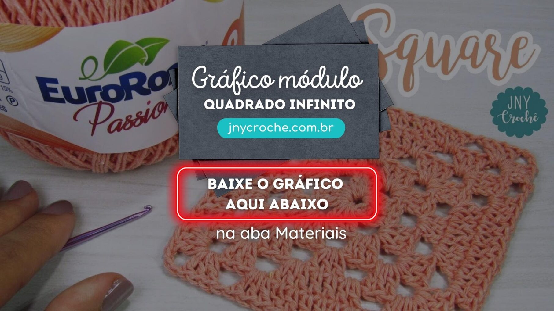 Gráfico módulo quadrado infinito | Club | JNY Crochê