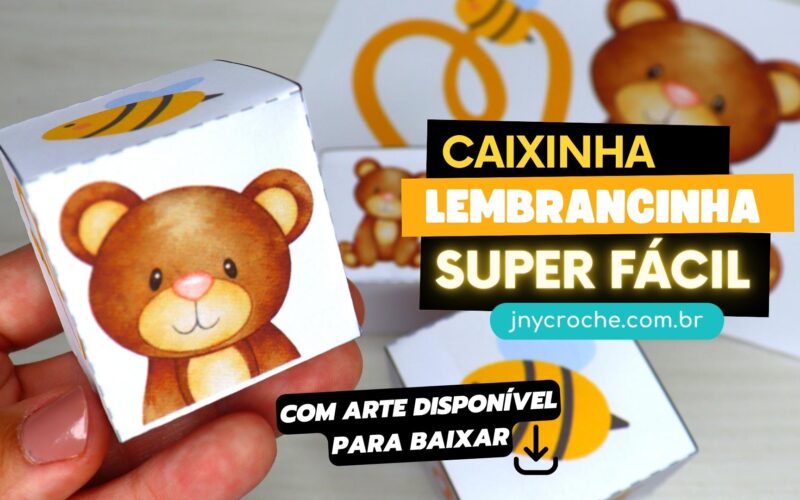 Caixinha para lembrancinha tipo cubo decorativo | DIY