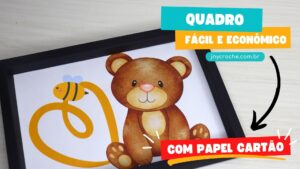 QUADRO DECORATIVO PERSONALIZADO DE PAPEL CARTÃO | DIY decoração QUADRO DECORATIVO PERSONALIZADO DE PAPEL CARTÃO | DIY decoração