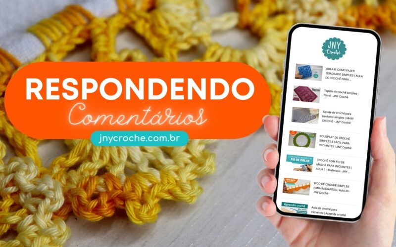 ARREMATAR CASEADO DE CROCHÊ EM PANO DE PRATO | RESPONDENDO DÚVIDAS | JNY Crochê