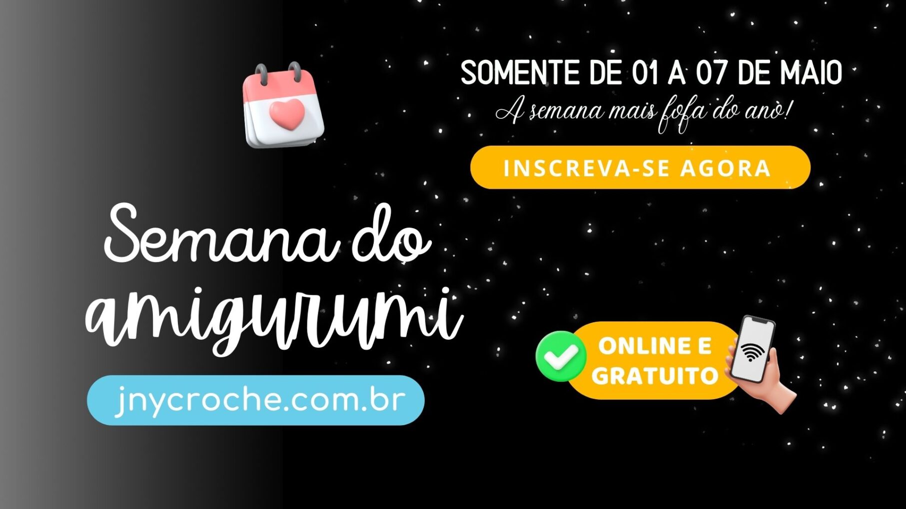 Participe da Semana dos Amigurumis de Crochê