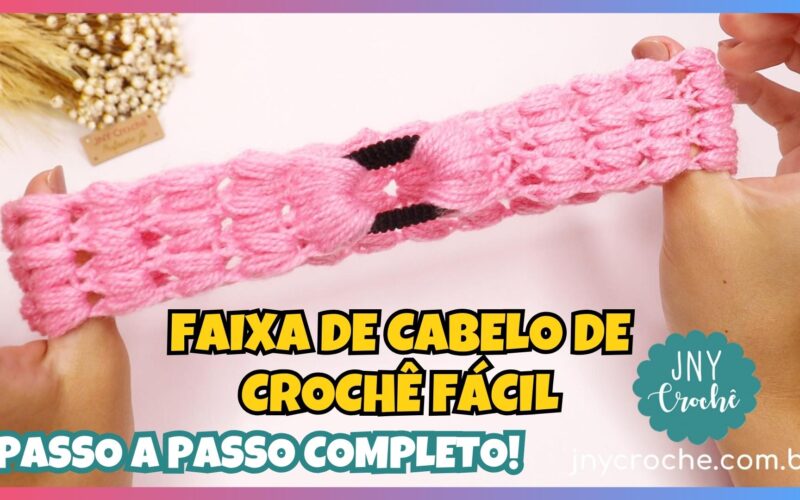 faixa de cabelo de crochê passo a passo, faixa de cabelo de croche, faixa de cabelo de croche com elástico, faixa de cabelo em crochê rápido e fácil, faixa de crochê para cabelo passo a passo, tiara de crochê para cabelo passo a passo, pontos de crochê para faixa de cabelo.