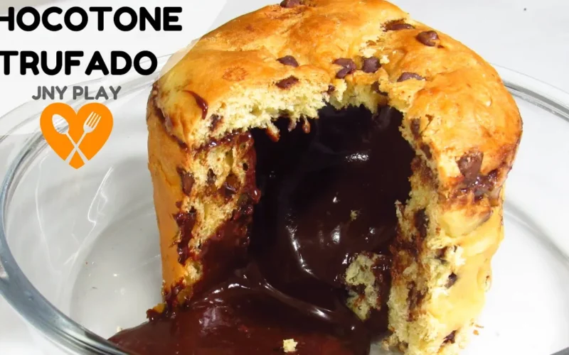 chocotone trufado caseiro, chocotone trufado, chocotone receita, panetone trufado para vender, chocotone trufado para vender, como fazer chocotone trufado,