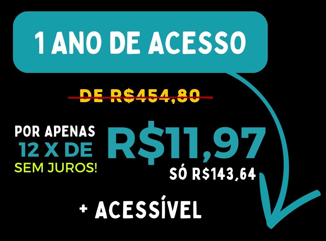 1 ano de acesso curso