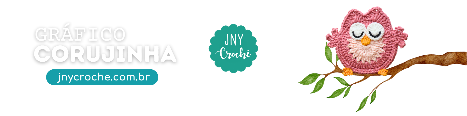 gráfico da coruja de crochê da JNY Crochê