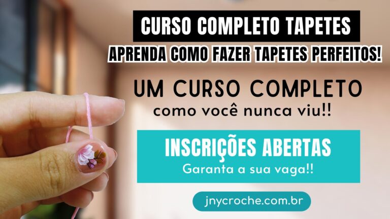 Curso completo tapetes de Crochê jny croche
