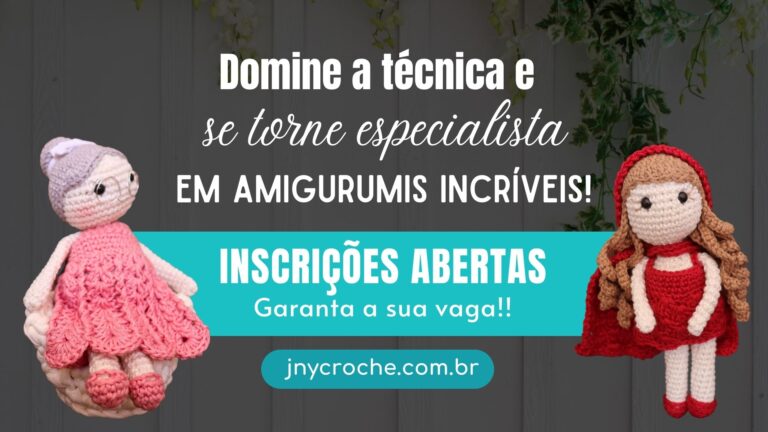 curso manual do amigurumi de crochê jnycroche 2