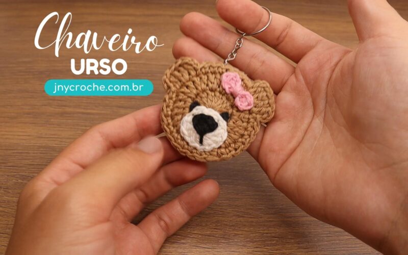 Chaveiro Urso de crochê | CLUB