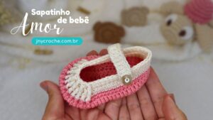Sapatinho de crochê para bebê | Bebê Amor | CLUB