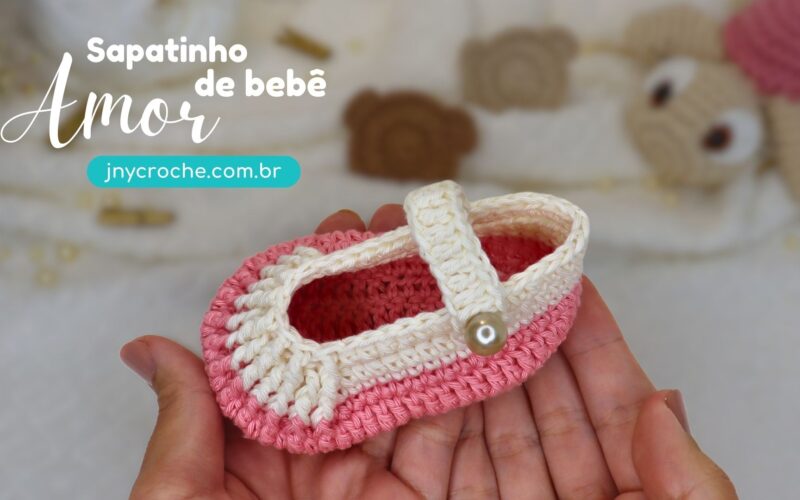 Sapatinho de crochê para bebê | Bebê Amor | CLUB