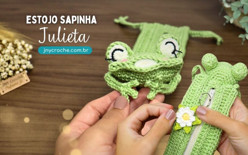 Estojo de Crochê Sapinha Julieta | CLUB