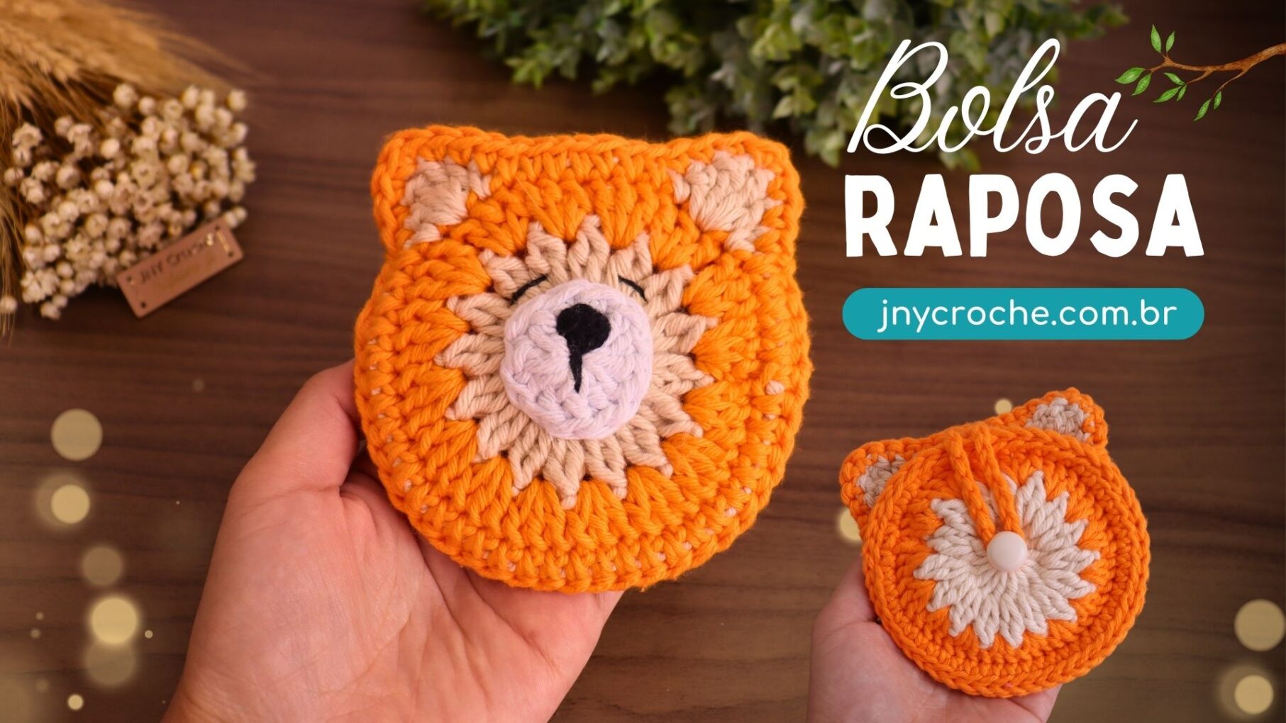 Bolsa de Crochê Raposa