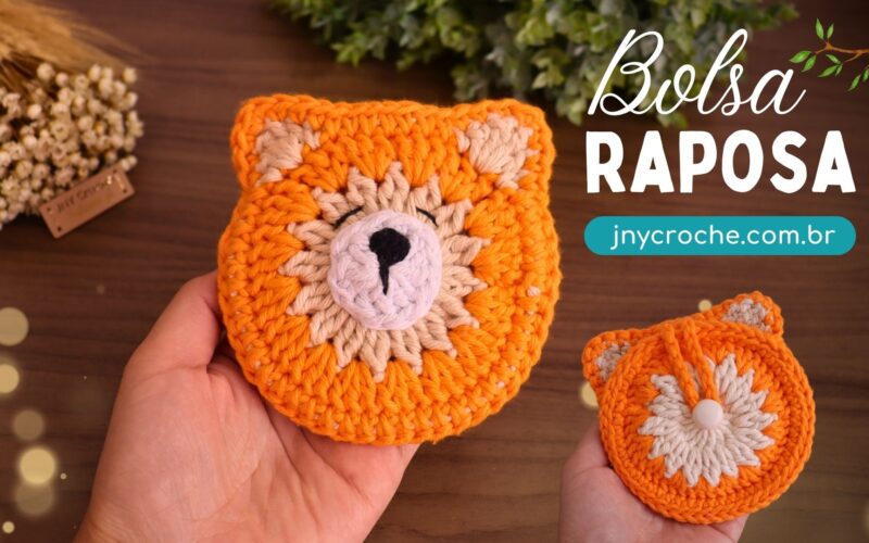 Bolsa de Crochê Raposa