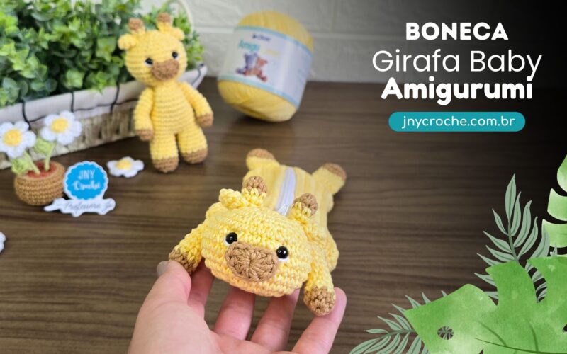 Girafa de crochê baby Amigurumi | CLUB