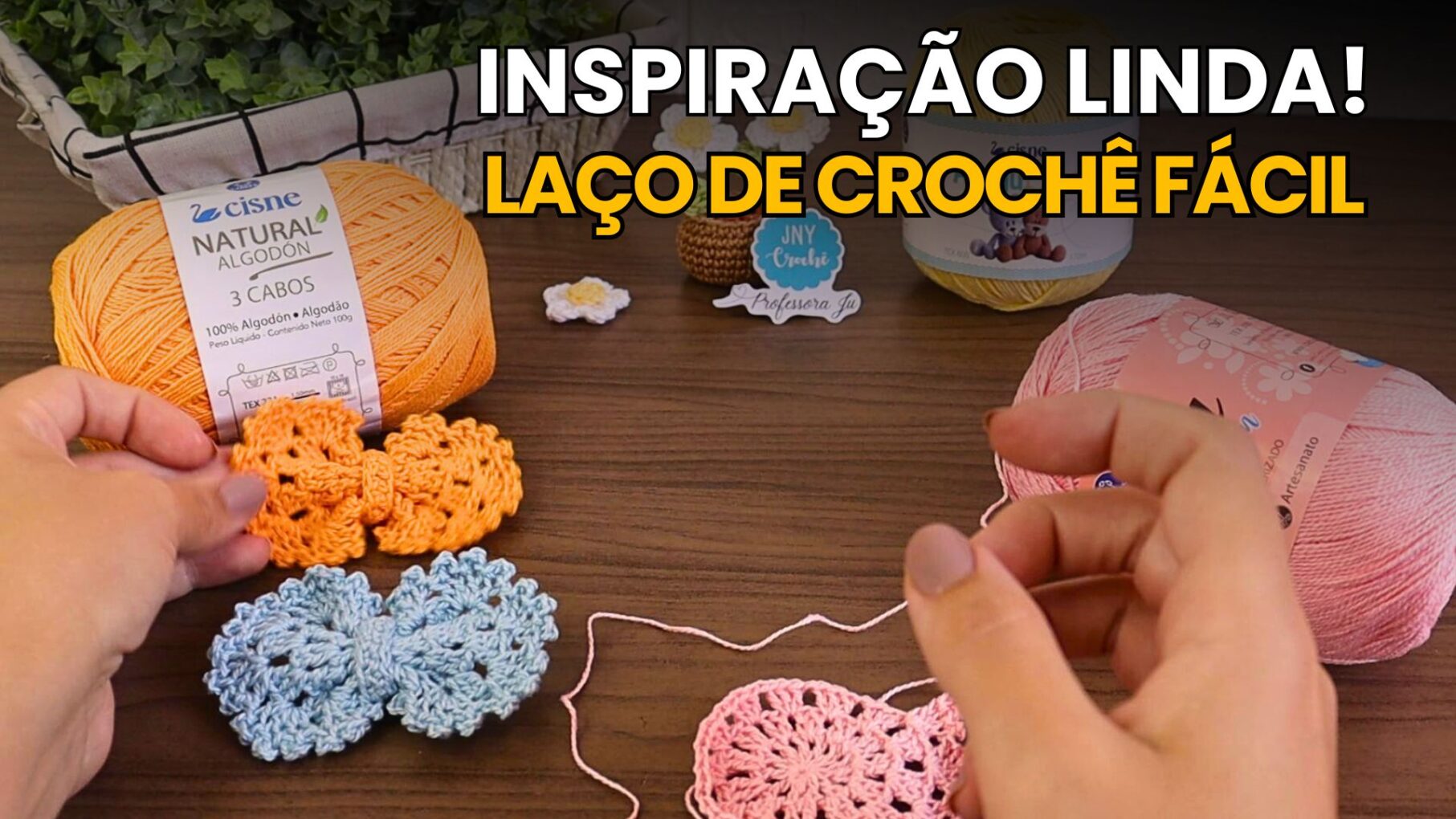 Laço de crochê passo a passo, jnycroche, crochet, Laço como fazer, Laço de cabelo, Laço de cabelo feminino, Laço para cabelo infantil, Laço de cabelo adulto, Laços de cabelo luxo, Laço de cabelo como fazer