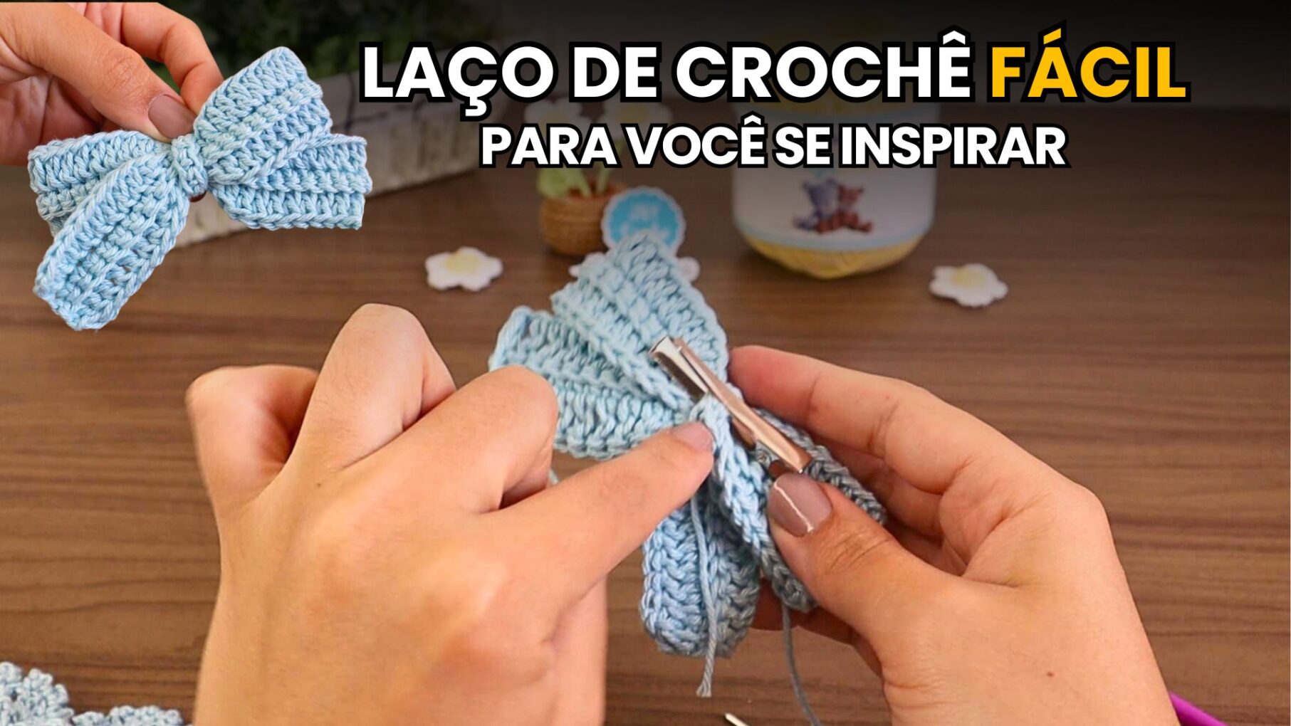 Laço de crochê passo a passo, jnycroche, crochet, Laço como fazer, Laço de cabelo, Laço de cabelo feminino, Laço para cabelo infantil, Laço de cabelo adulto, Laços de cabelo luxo, Laço de cabelo como fazer