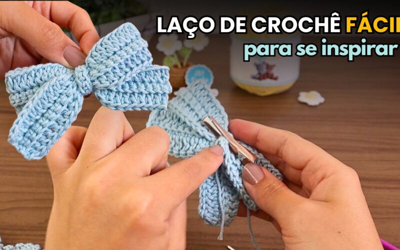 Laço de crochê passo a passo, jnycroche, crochet, Laço como fazer, Laço de cabelo, Laço de cabelo feminino, Laço para cabelo infantil, Laço de cabelo adulto, Laços de cabelo luxo, Laço de cabelo como fazer