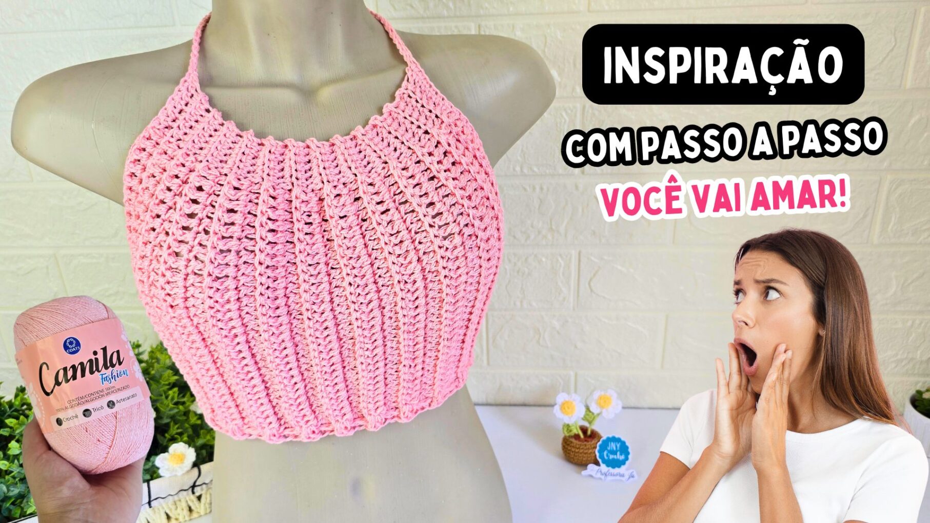 cropped de crochê, top cropped, top de crochê, cropped de crochê fácil, top de crochê passo a passo,