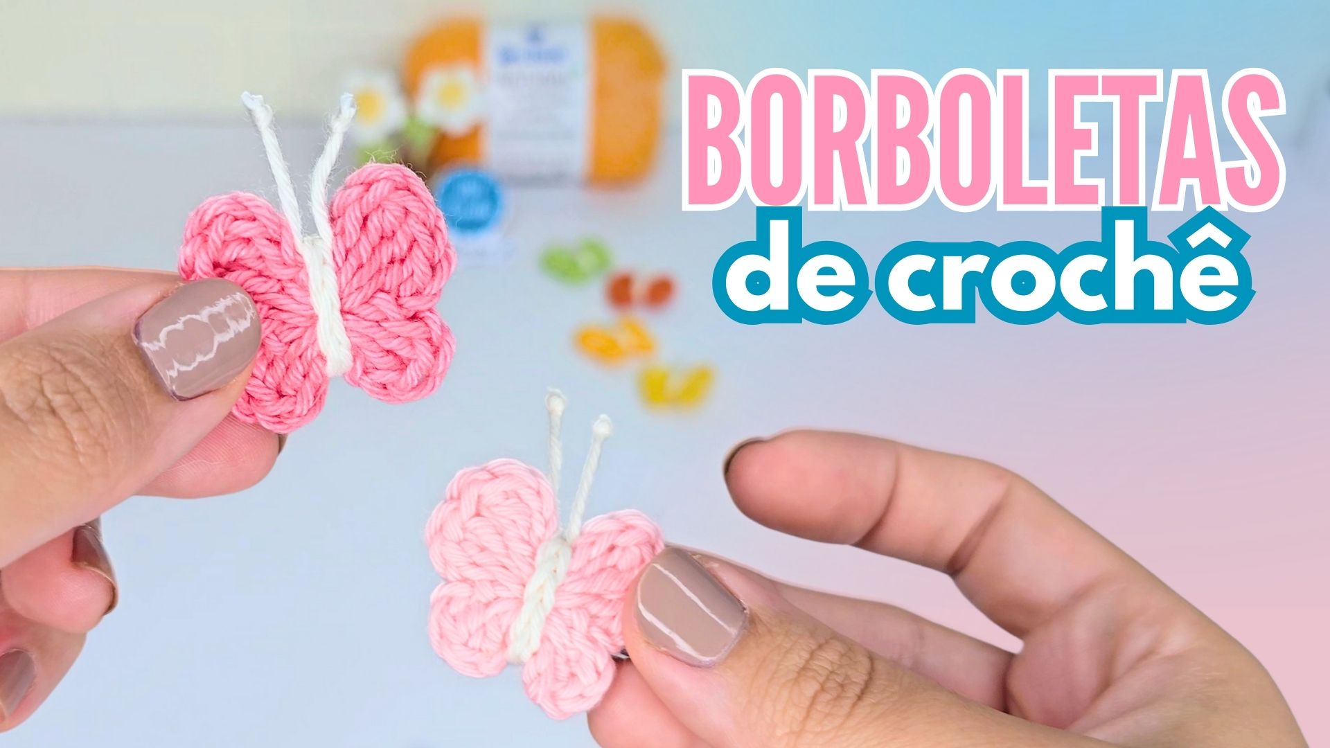 Borboletinha de crochê, borboleta de croche, croche, jny croche, borboletinha, borboleta,