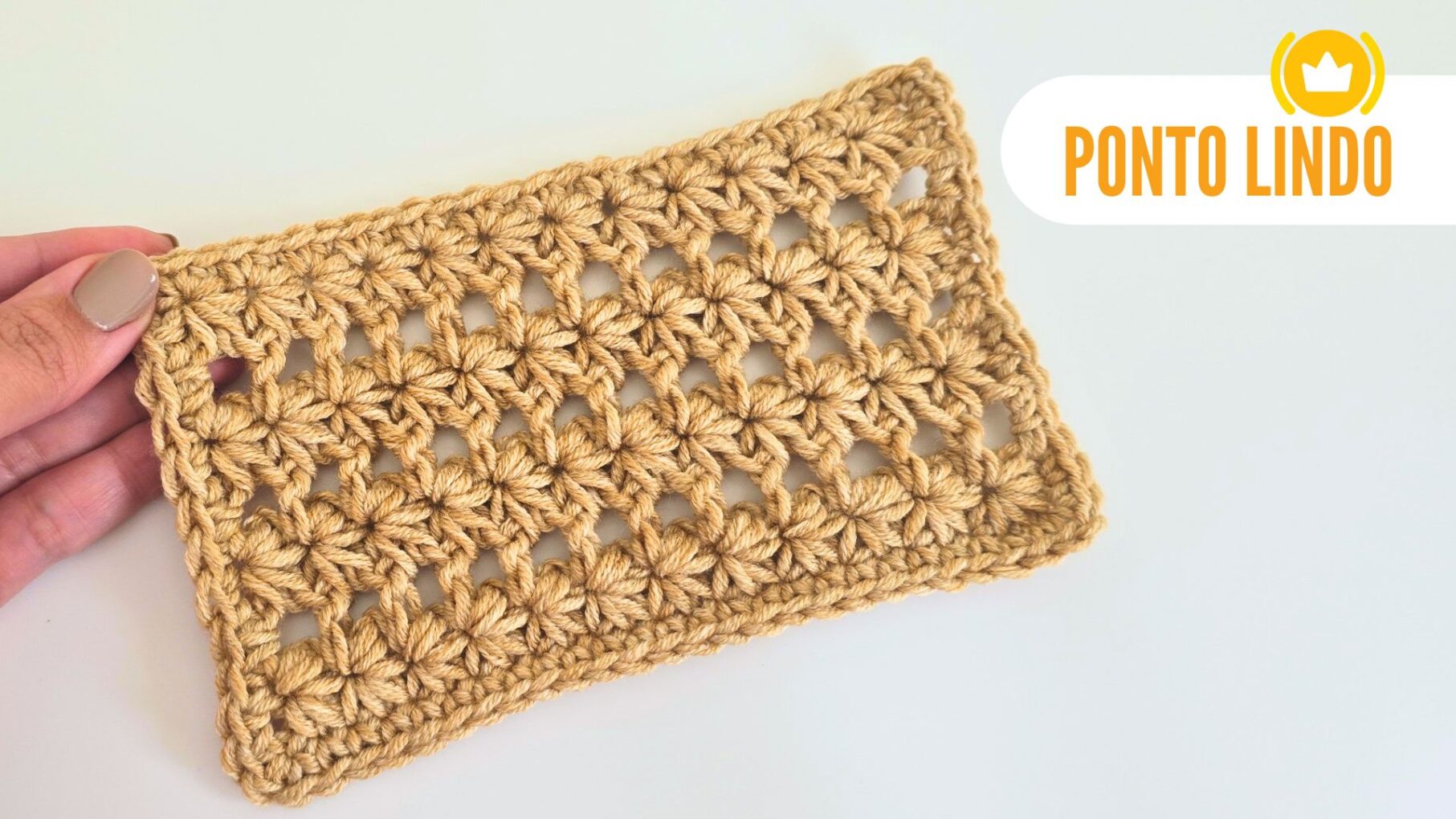 Ponto de crochê fácil e rápido