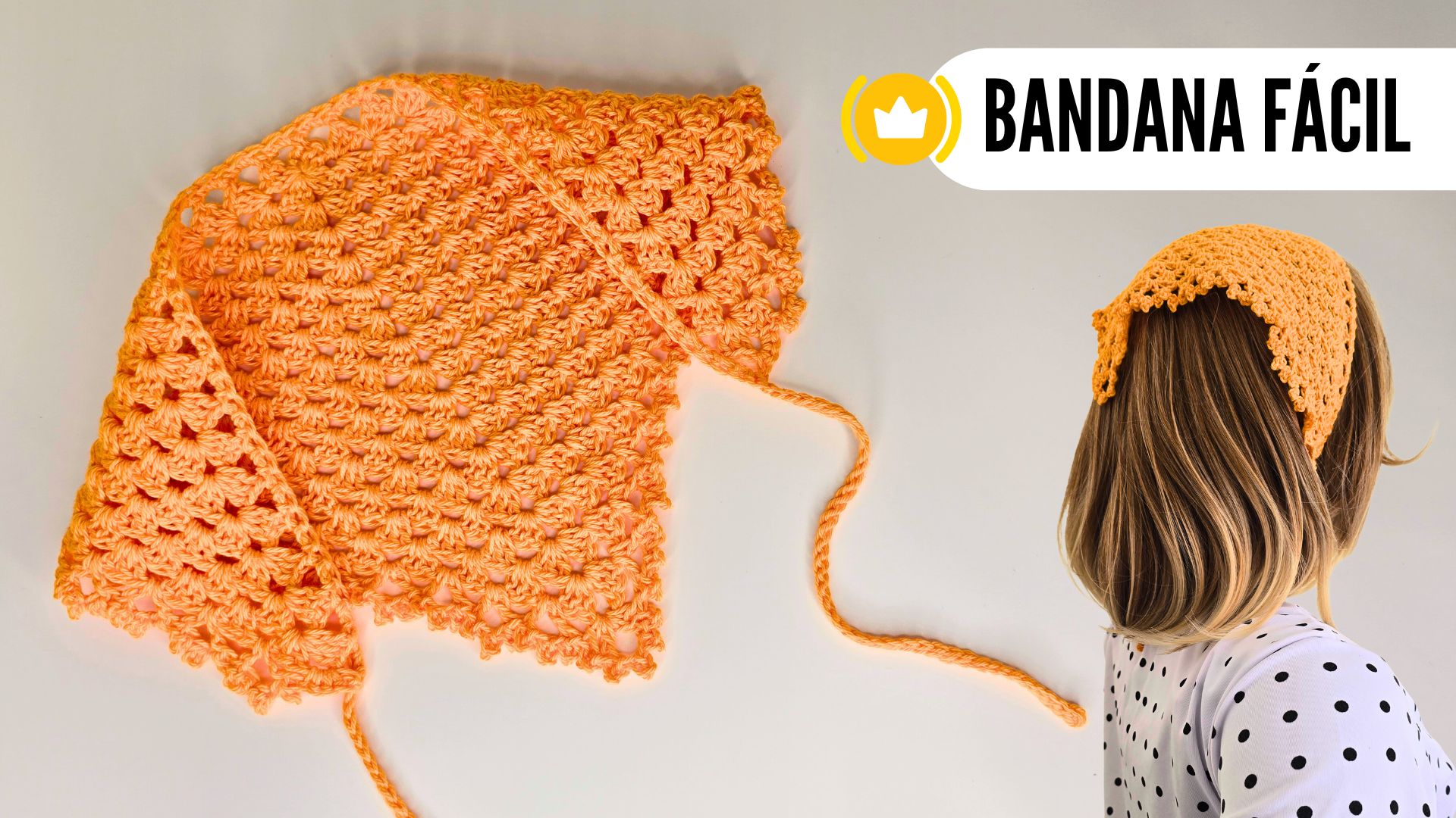 Bandana de crochê fácil e rápida | Aprenda o passo a passo | CLUB