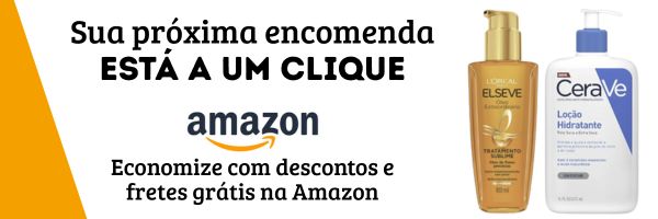 Compre na Amazon e receba a sua embalagem em casa com seu produto para beleza e higiene
