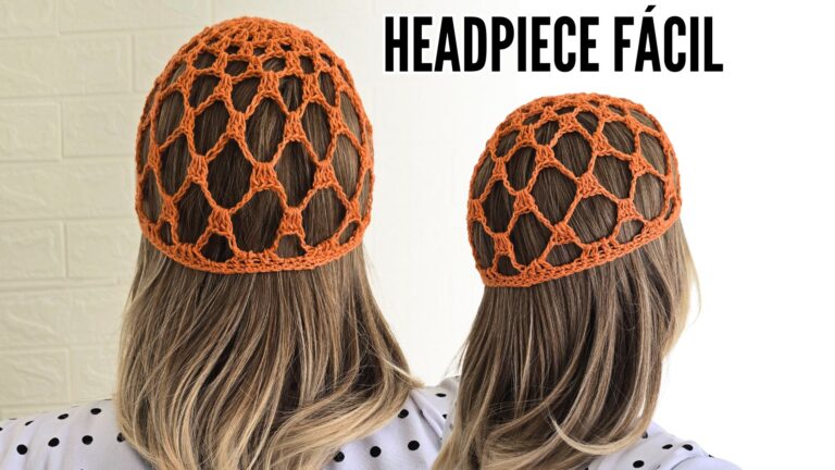 Headpiece crochê, Headpiece Como fazer, Headpiece crochê passo a passo, Bandana de crochê, Bandana feminina, Bandana cabeça,