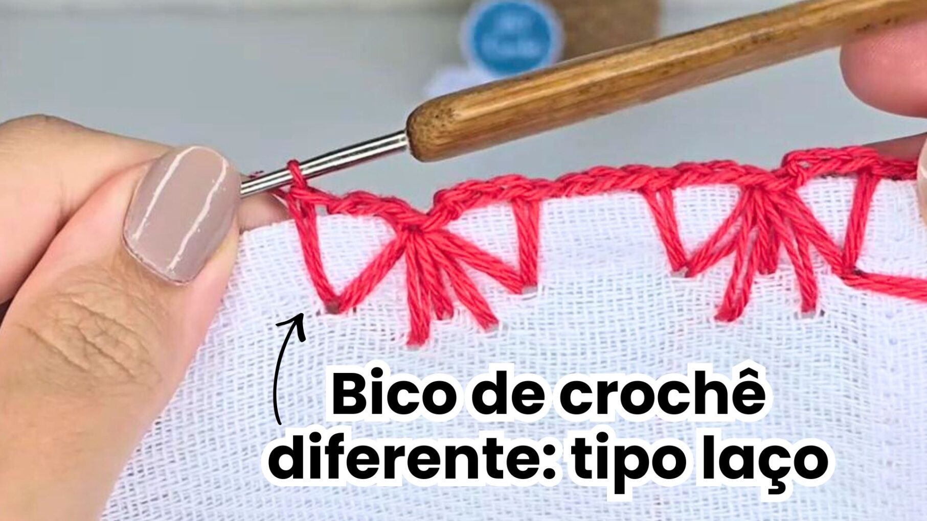 Bico de crochê simples e bonito diferente para pano de prato