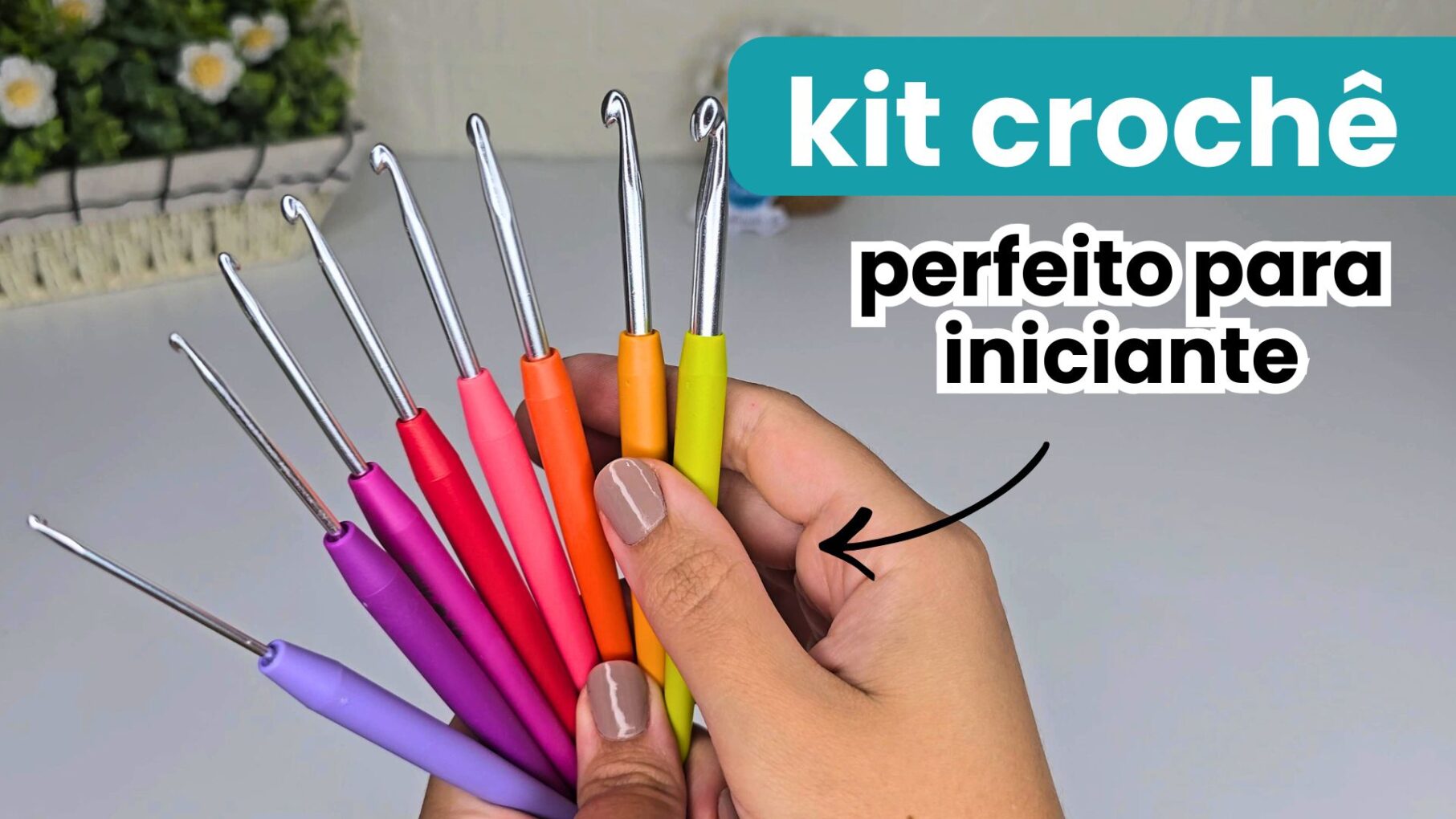 kit de agulha e fio perfeito para iniciante no croche
