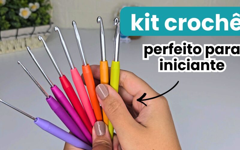 kit de agulha e fio perfeito para iniciante no croche