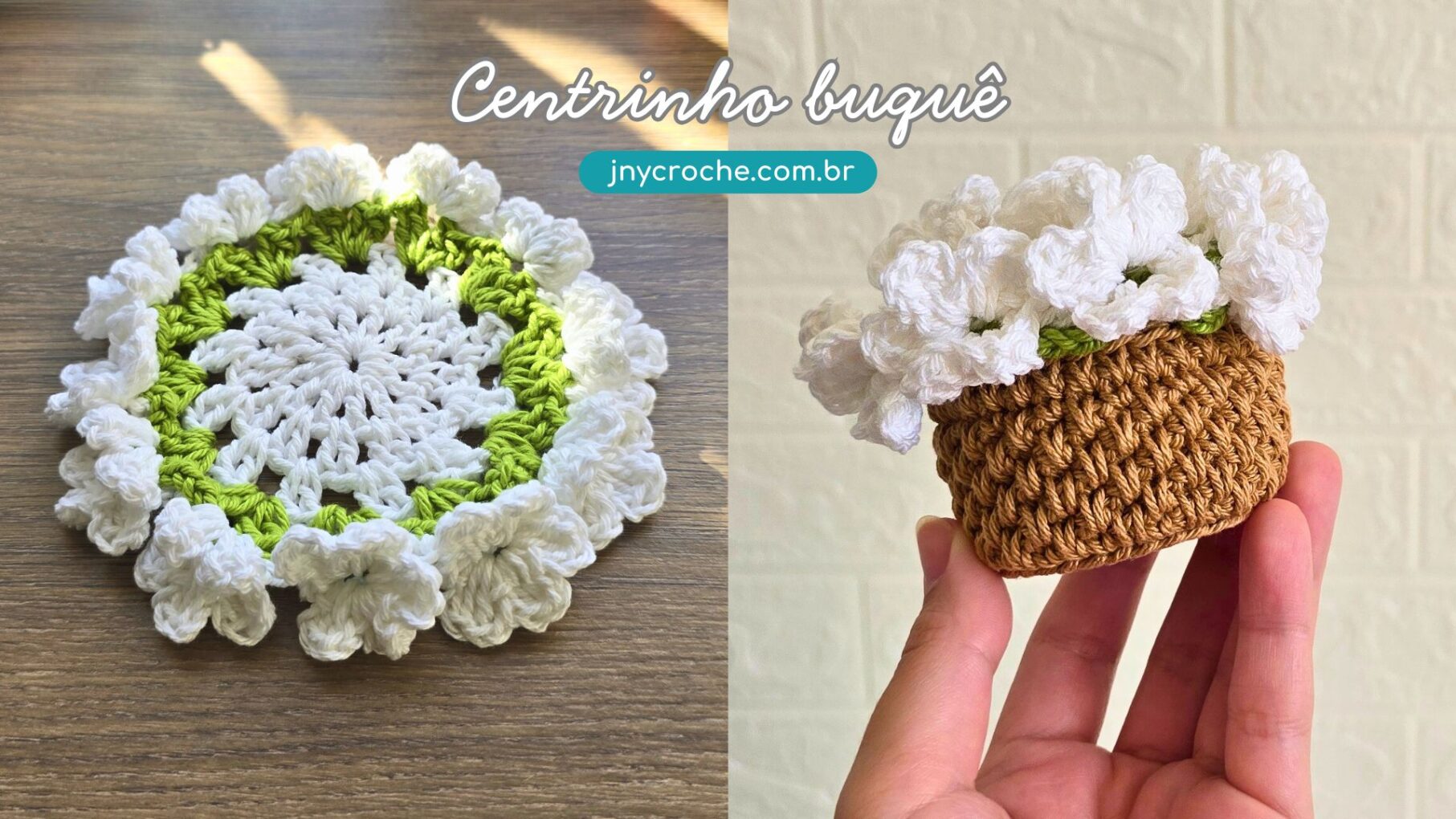 Centrinho de crochê Buquê