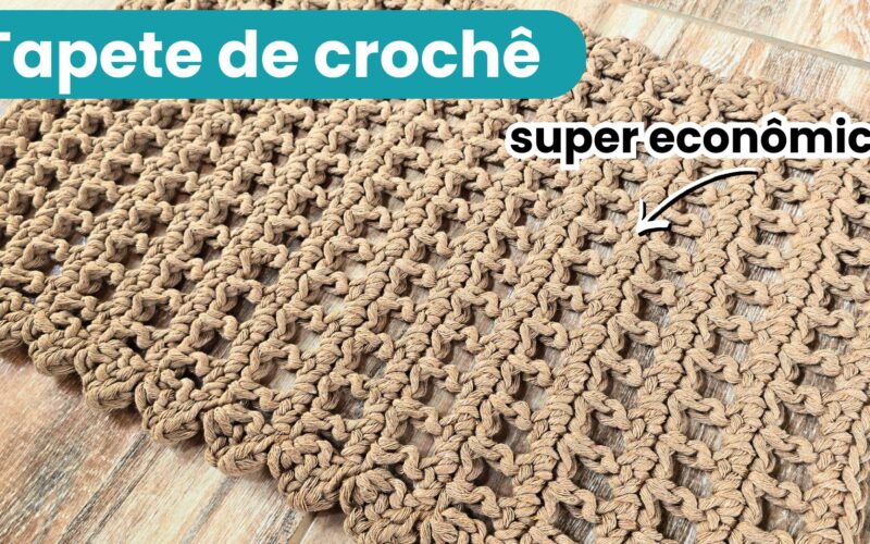 Tapete de crochê simples e bonito, Tapete de crochê passo a passo, Tapete de crochê fácil e rápido, Tapete de crochê fácil e econômico,