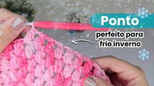 Aprenda a fazer este Ponto puff no crochê, que é perfeito para peças de inverno de crochê, jnycroche,