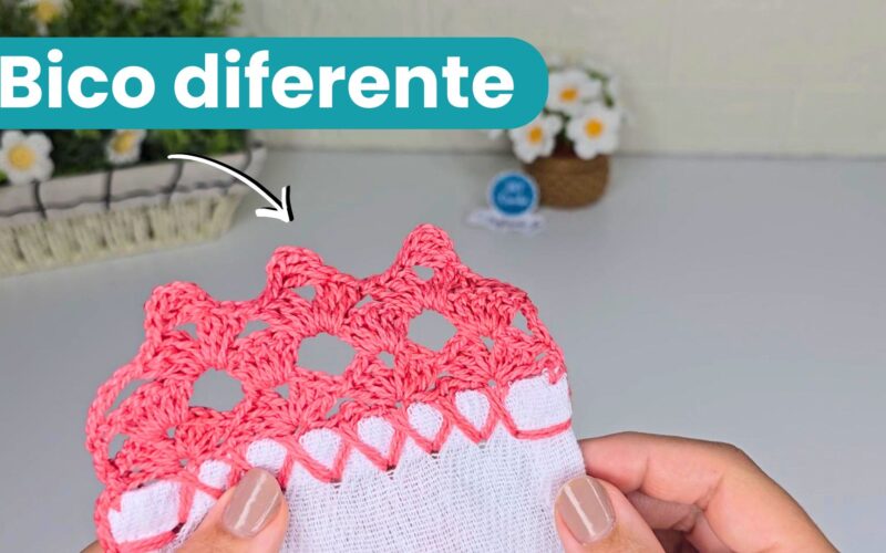 bico de crochê para pano de prato, Bico de crochê simples e bonito, Bicos de crochê Diferentes, Bico de crochê bem bonito,