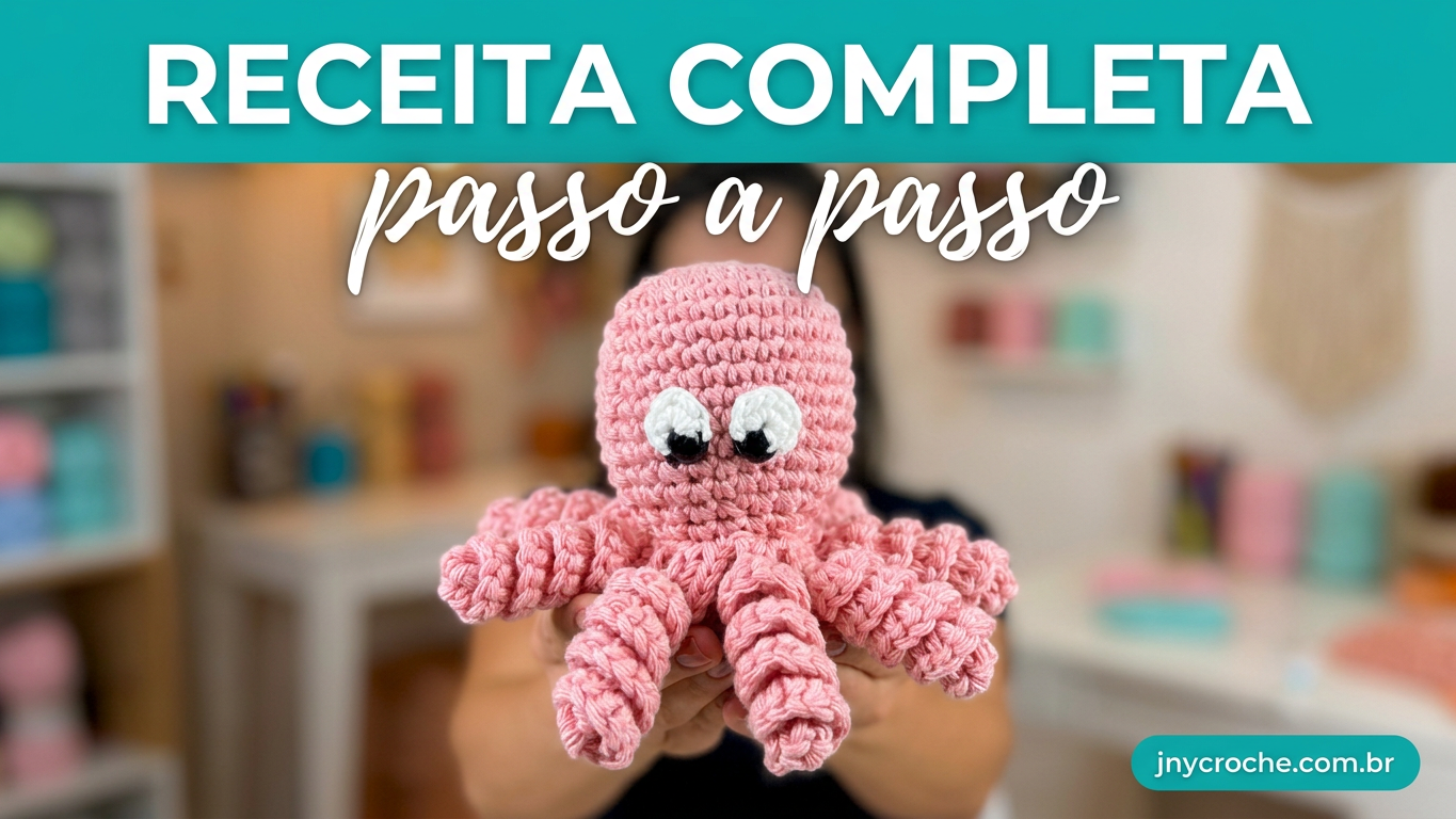 Polvo de crochê receita passo a passo