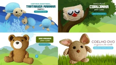 No Curso Manual do Amigurumi de Crochê da JNY Crochê tem muitos amigurumis de crochê, bem como toda a técnica dos amigurumis e muito mais crochê passo a passo No Curso Manual do Amigurumi de Crochê da JNY Crochê tem muitos amigurumis de crochê, bem como toda a técnica dos amigurumis e muito mais crochê passo a passo