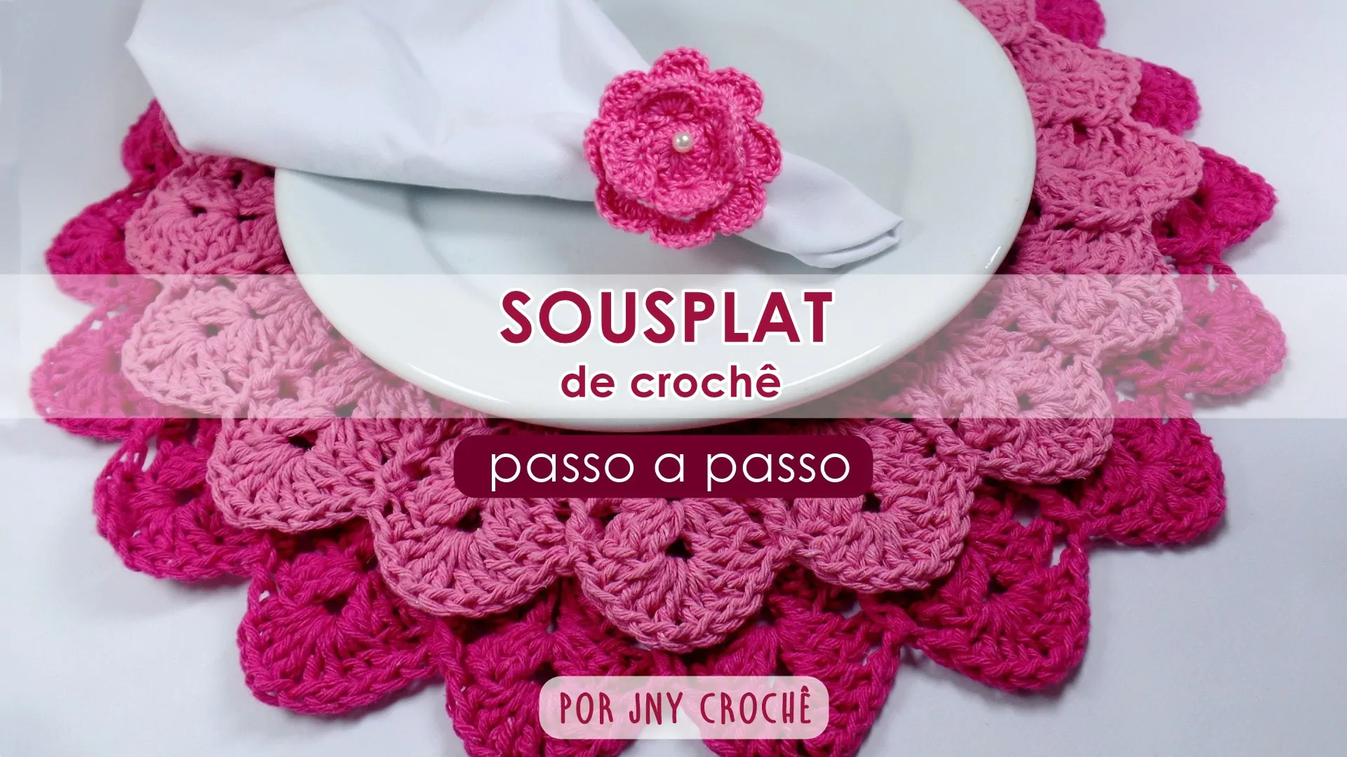 Sousplat de crochê passo a passo