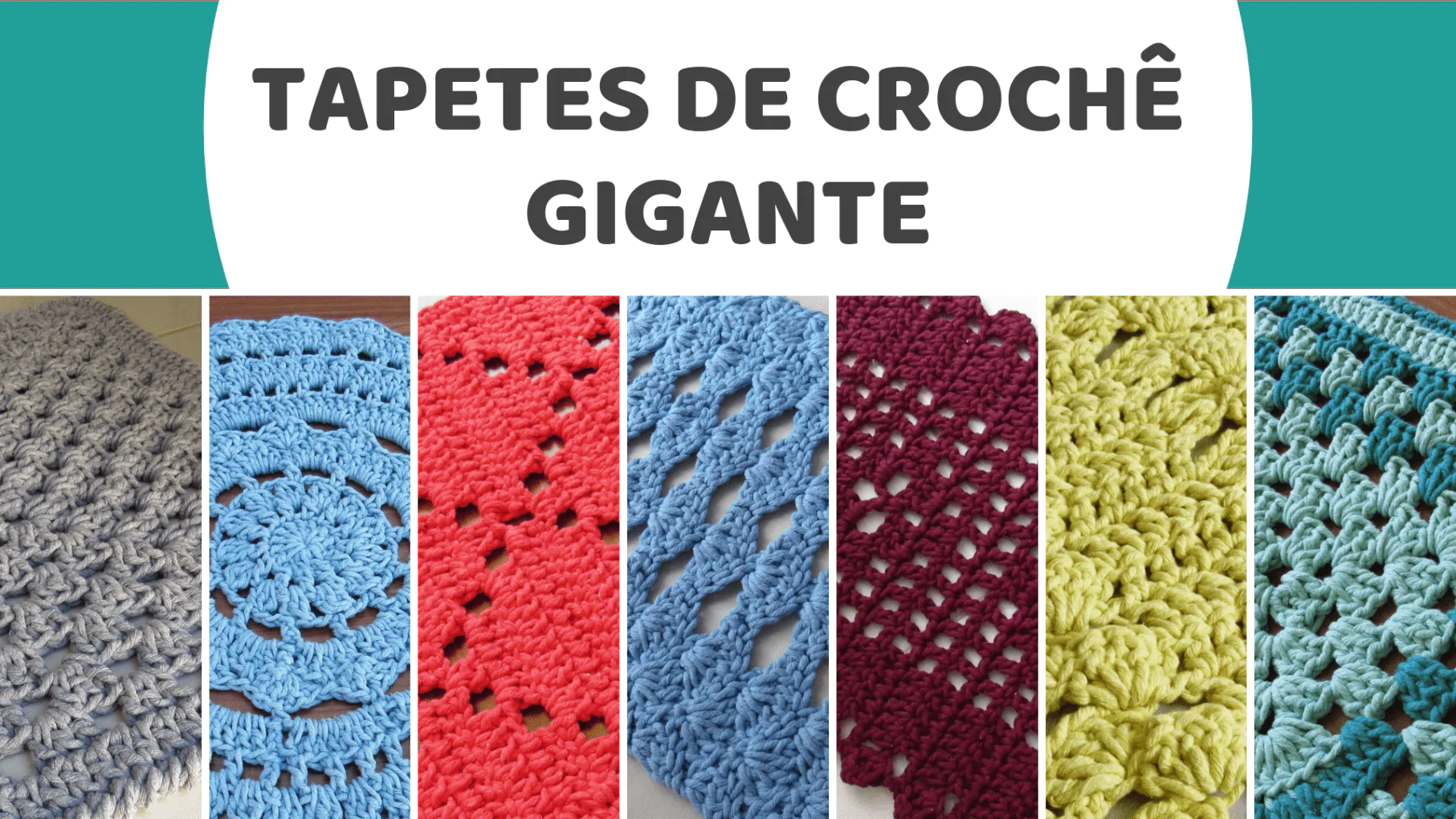 tapetes de crochê gigante