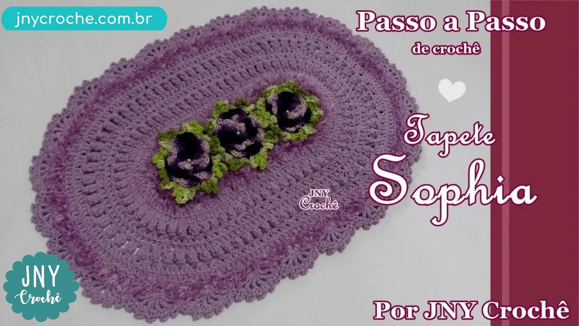 Tapete de crochê simples passo a passo | Tapete de crochê oval Sophia