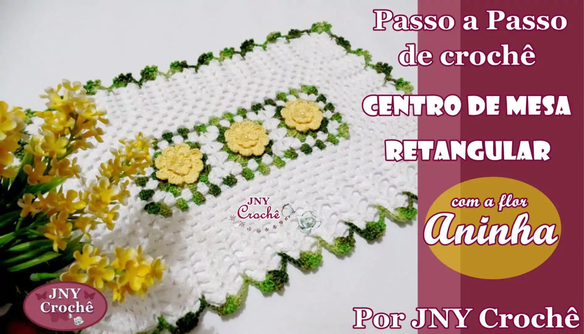 Centrinho de crochê | Leques | Flor Aninha