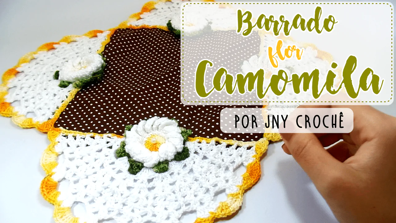 Dica: Barrado de crochê para centro de mesa