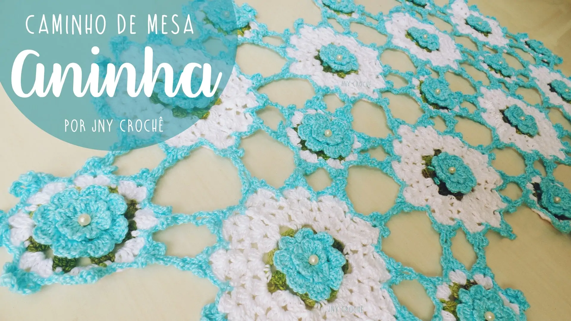 Caminho de mesa de crochê grande | Aninha | CLUB