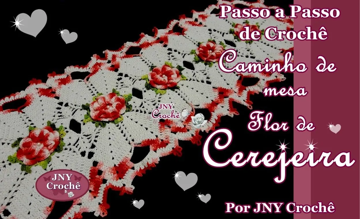 Caminho de mesa Flor de Cerejeira