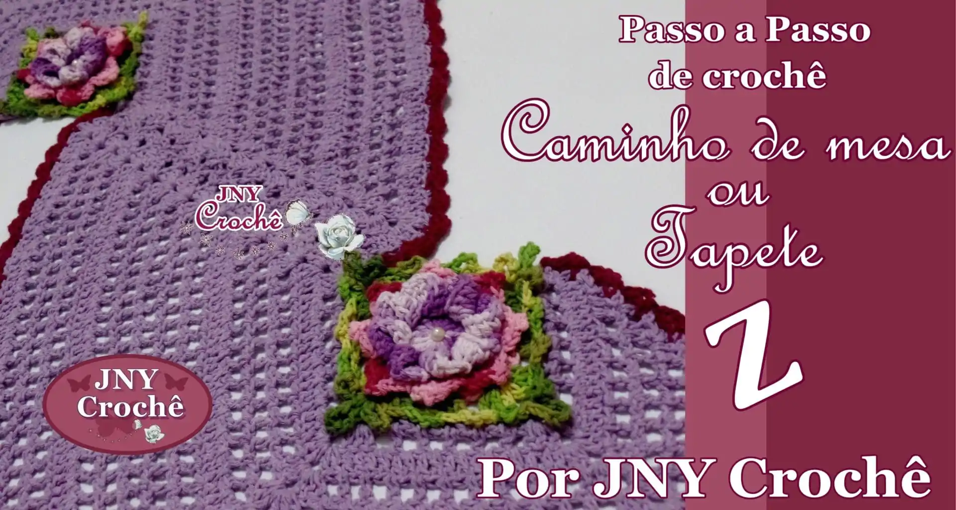Caminho de mesa ou Tapete Z de crochê