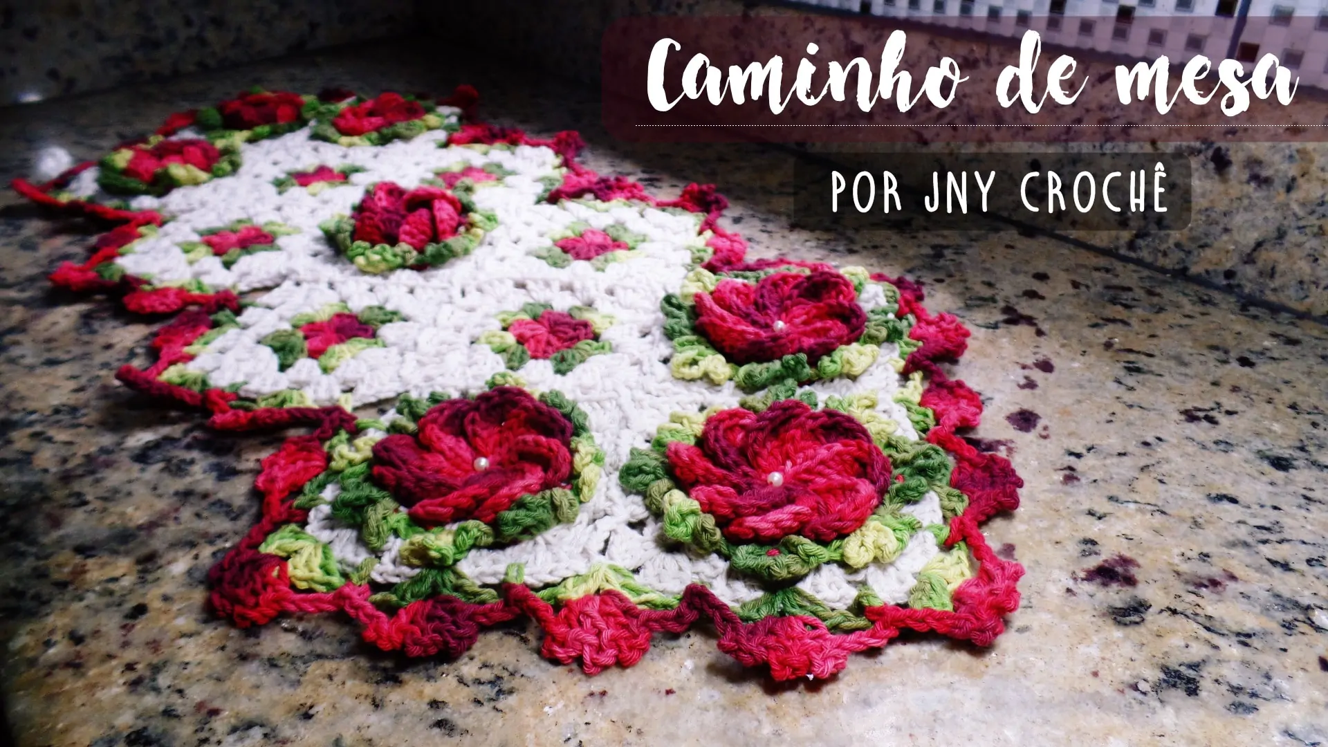 Caminho de mesa de crochê | Alice | CLUB