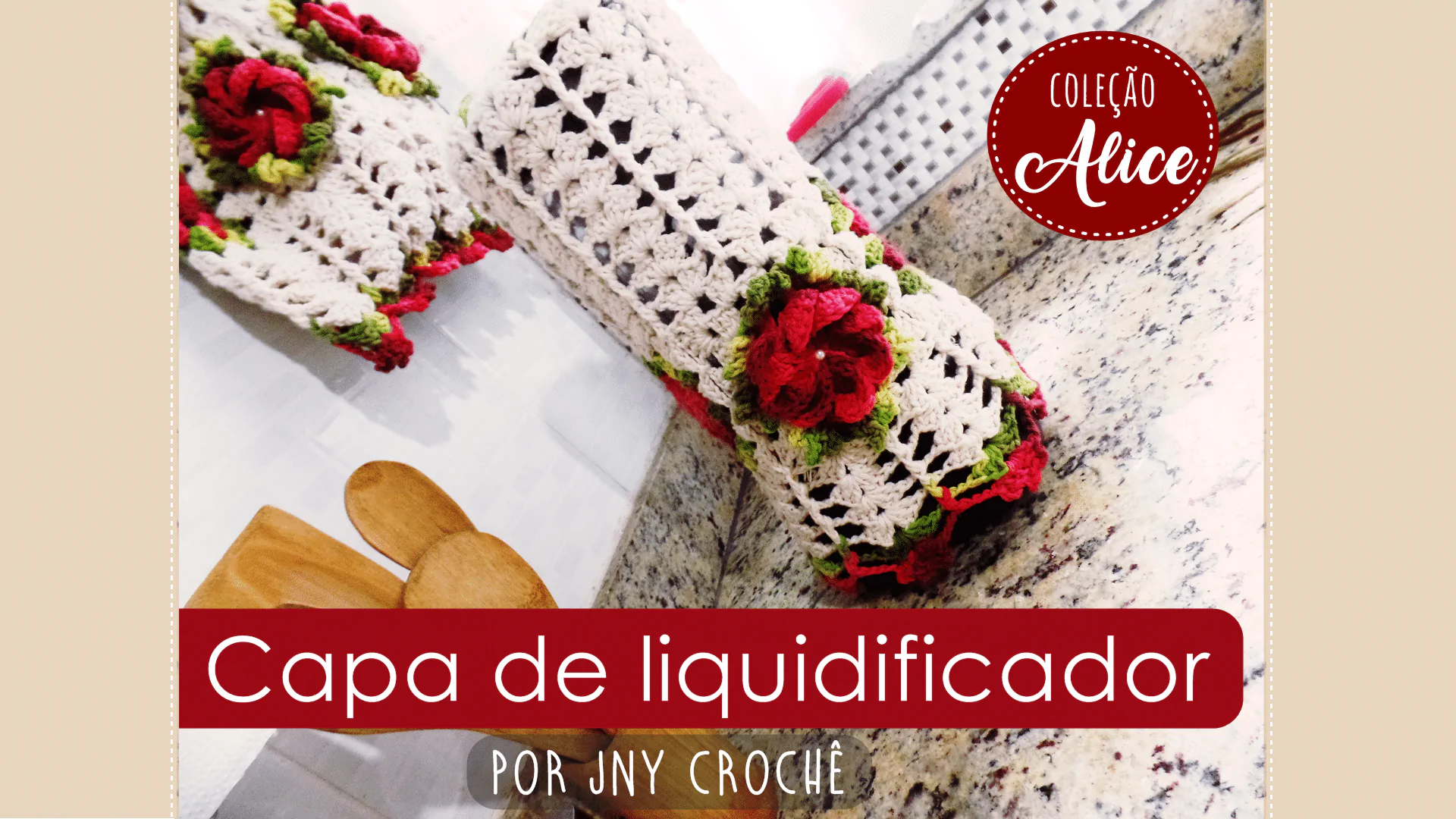 Capa de liquidificador de crochê | Alice | CLUB