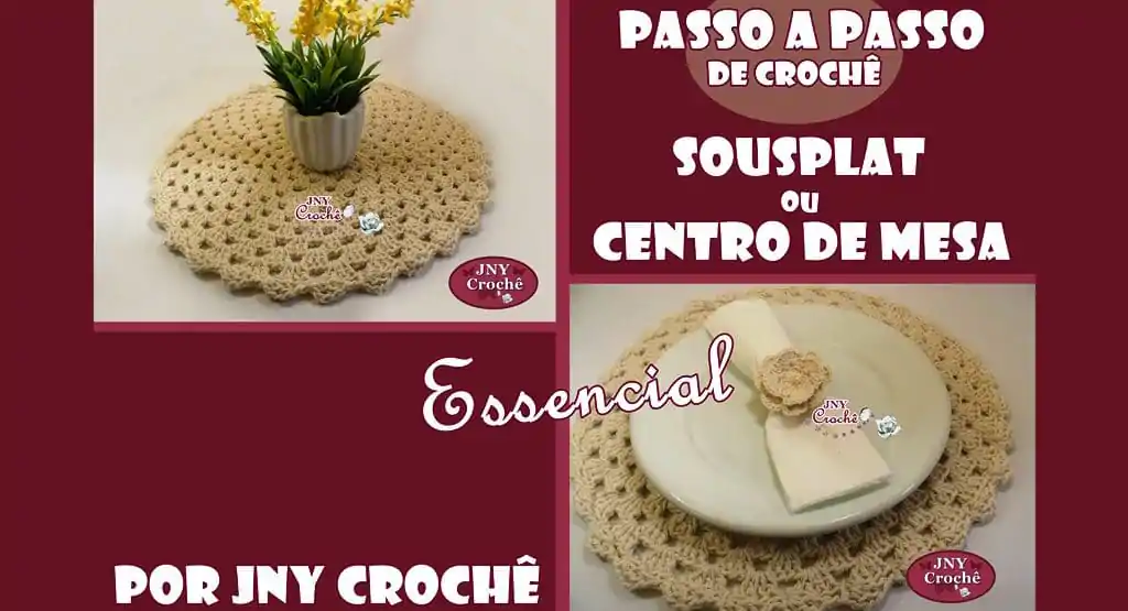 Sousplat de crochê | Essencial